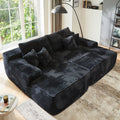 Black Boneless Sofa, Sleeper Couch, No Assembly Required
